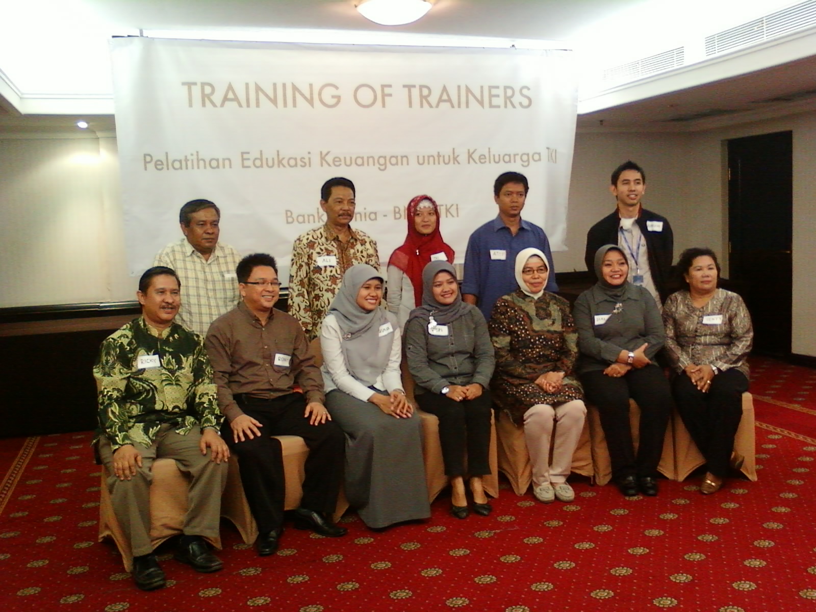 The Consulting Firm for Conducting Training for BNP2TKI, BP3TKI, and relevant Banking institutions on Financial Literacy Training